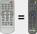 Replacement remote control for REMCON586