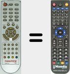 Replacement remote control for CPM-702