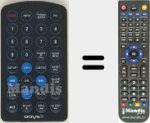 Replacement remote control for Megaro