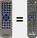 Replacement remote control for PIN001 (313922886572)