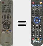 Replacement remote control for TM 76 B (AA5900326A)