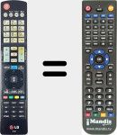 Replacement remote control for AN-CR400 (AKB73756523)