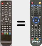 Replacement remote control for 2T360190062 (RCGU22WDVD3)