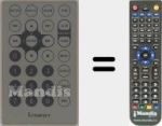 Replacement remote control for LAZ001