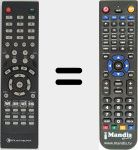 Replacement remote control for REMCON1465