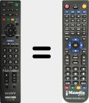 Replacement remote control for RM-GA021