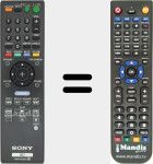 Replacement remote control for RMT-B105A