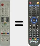 Replacement remote control for TM1250 (AA59-00795A)