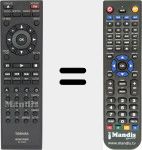 Replacement remote control for SE-R0285