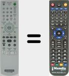 Replacement remote control for RM-SCR55