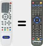 Replacement remote control for SWP-D3956W-KR4