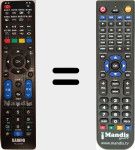 Replacement remote control for RC-327ST