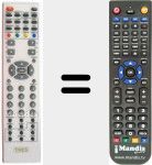 Replacement remote control for REMCON043