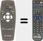 Replacement remote control for CA21KDV-LF2018 (URC395000-00R00)