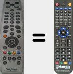 Replacement remote control for URC39860