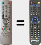 Replacement remote control for RC2240 (20216219)