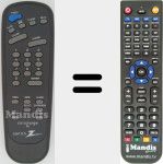 Replacement remote control for SC3492