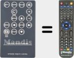 Replacement remote control for 00090914