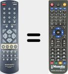 Replacement remote control for RC4300DV (00MZK21AW0010)