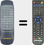 Replacement remote control for AVER004