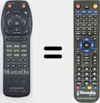 Replacement remote control for CUVSX106 (AXD7087)