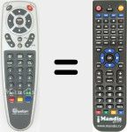 Replacement remote control for Aston003
