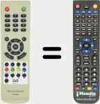 Replacement remote control for DTN-00510