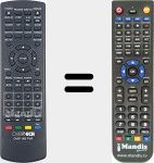 Replacement remote control for DVBT065PVR