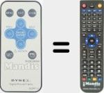 Replacement remote control for DX-DPF7-10