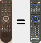 Replacement remote control for E-RCU-916