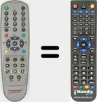 Replacement remote control for HAU001