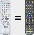 Replacement remote control for Iris002