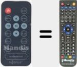 Replacement remote control for MIT001