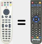 Replacement remote control for PACK001
