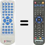 Replacement remote control for PINNA002