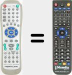 Replacement remote control for RC-D010E