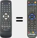 Replacement remote control for REMCON1509