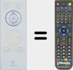 Replacement remote control for REMCON1554-1