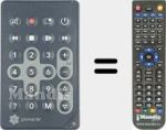 Replacement remote control for REMCON2001