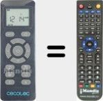 Replacement remote control for REMCON2074