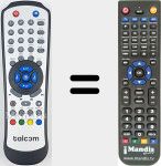 Replacement remote control for REMCON2101