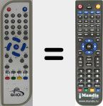 Replacement remote control for Shoi002