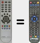 Replacement remote control for TDT5300