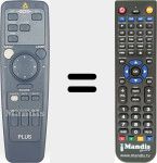 Replacement remote control for U2-870R