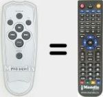 Replacement remote control for REMCON1601