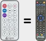 Replacement remote control for REMCON1602
