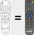 Replacement remote control for 00116 A