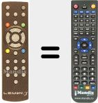 Replacement remote control for REMCON1049