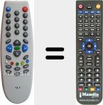 Replacement remote control for 12.1 Mica