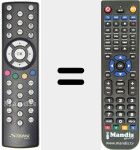 Replacement remote control for REMCON823